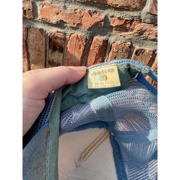 Trucker hat "Uncle Pete's" B & B Union Pacific mesh back blue red yellow - Picture 9 of 11